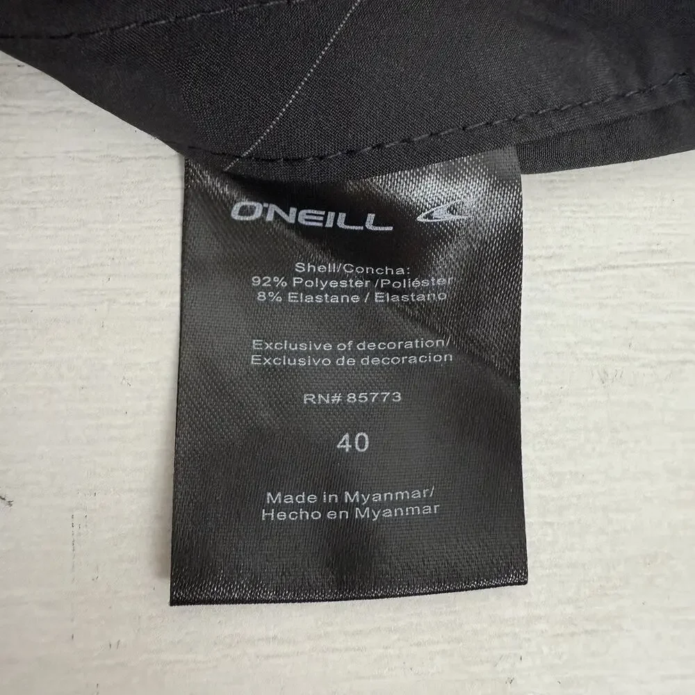 O'Neill Crossover Shorts Men 40 Black Hybrid Quick Dry Hike Pockets Surf Outdoor